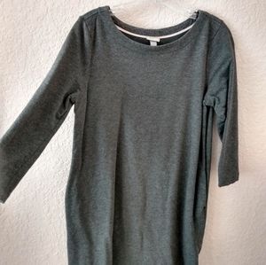 A New Day Gray Dress W/POCKETS